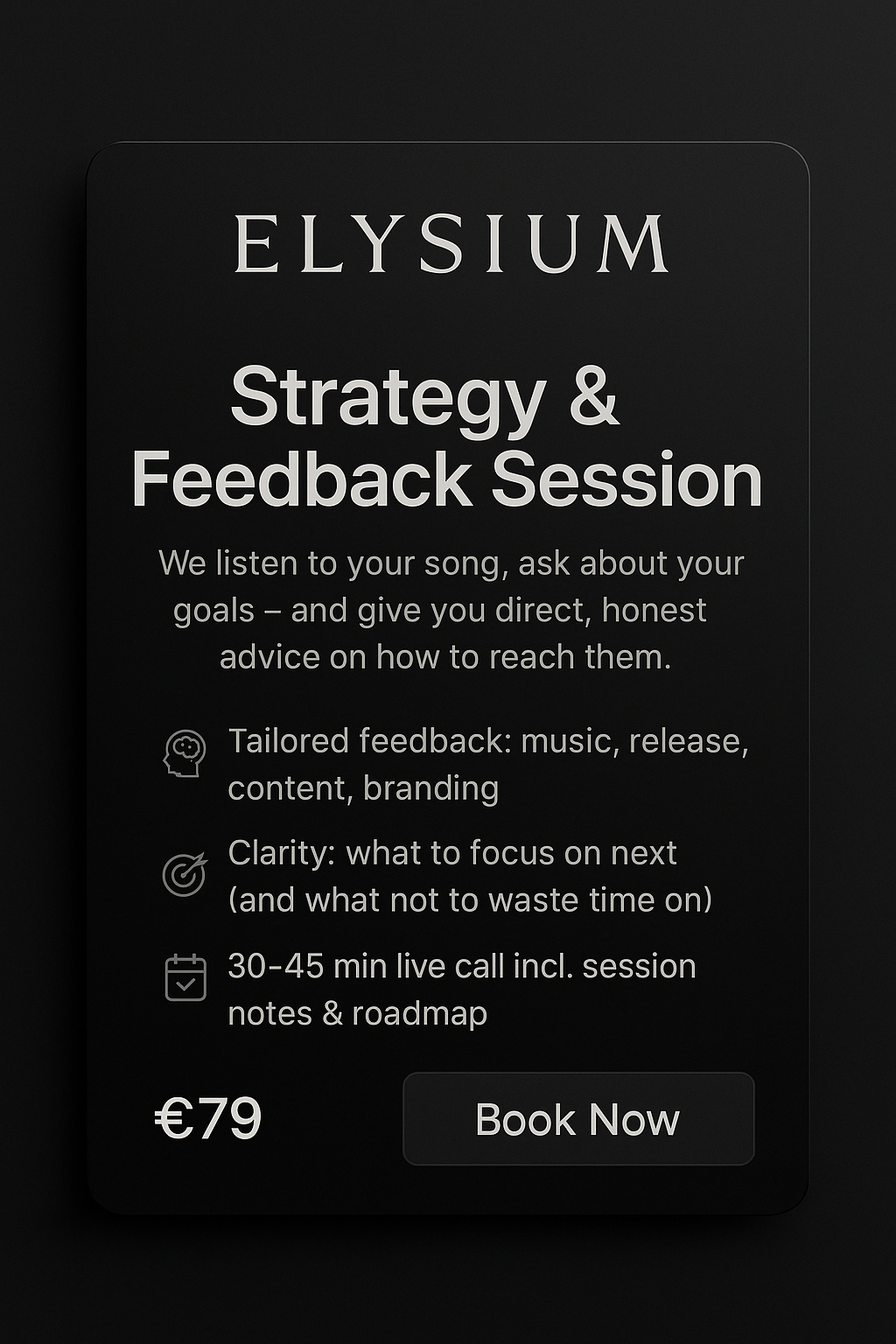 Strategy & Feedback Session