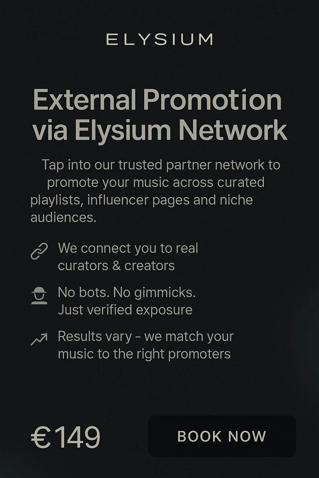 External Promotion via Elysium Network